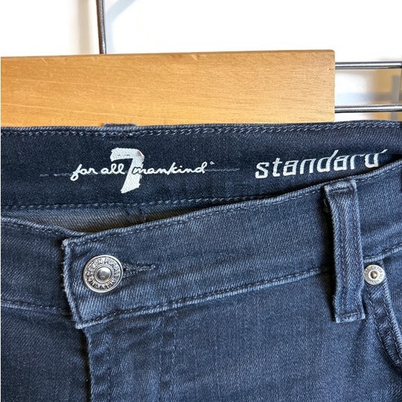 7FAM 7 Seven For All Mankind Blue Standard Straight Leg Jeans sz 38 / 22… - Picture 4 of 8